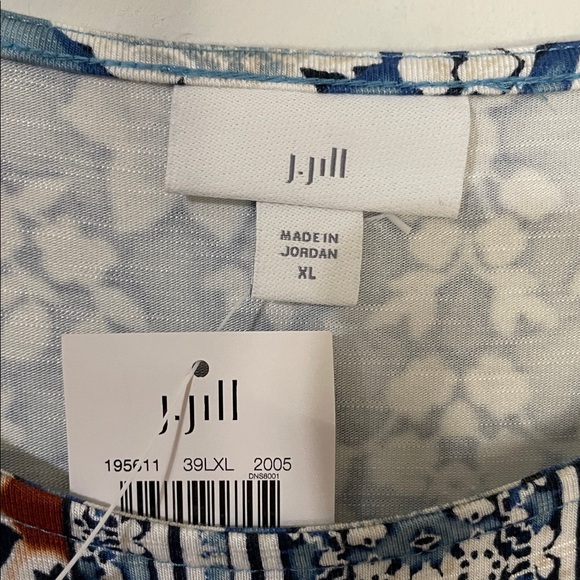 NWT J. Jill Mixed-Print A-Line Knit Dress XL - Picture 13 of 13